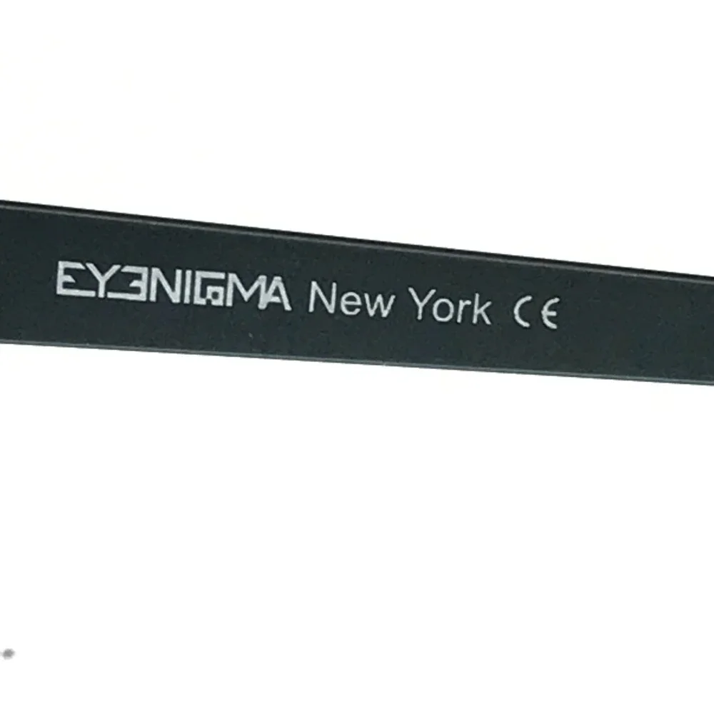 Eyenigma Time C.TD Eyeglasses Frames Blue Ribbed Round Full Rim 49-20-135